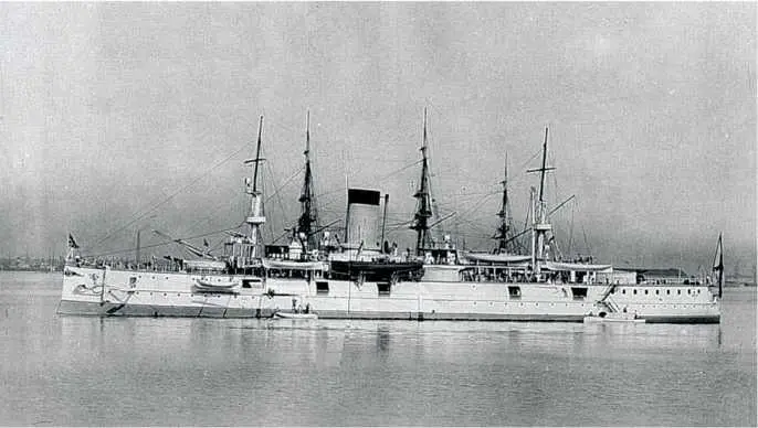 Крейсер Адмирал Нахимов на Кронштадском рейде 1903 год В данном случае - фото 3
