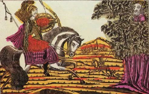 Илья Муромец и Соловейразбойник Лубок Иван Билибин Илья Муромец и - фото 123