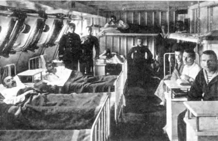 На линейном корабле Слава в лазарете вверху и в операционной 19121913 - фото 23