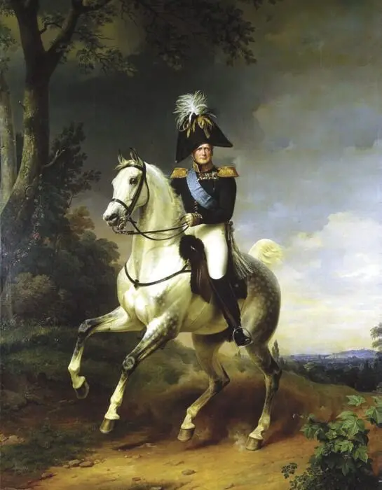 Александр I на коне Худ Ф Крюгер Наполеон в горящей Москве Худ А Адам - фото 55