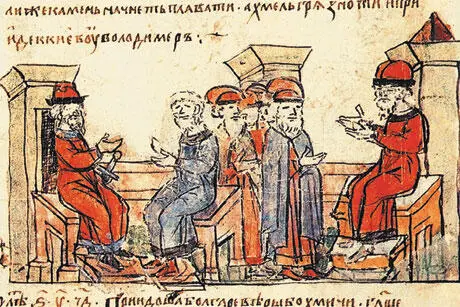 Изложение мусульманами своей веры князю Владимиру Миниатюра из Радзивилловской - фото 55