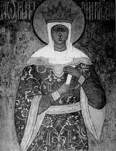 Великая княгиня Ольга Фреска Архангельского собора Московского Кремля И - фото 78