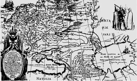 Карта Гесселя Герритса 1613 г срисованная с карты 1523 г Карта Гийома - фото 26