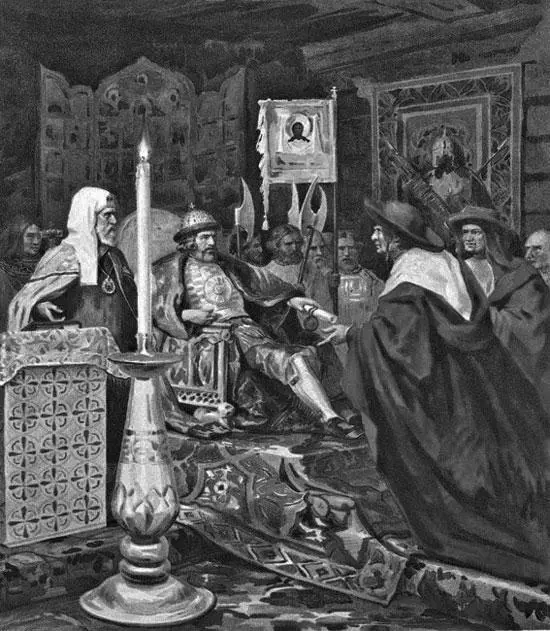 Князь Александр Невский принимает папских легатов 1876 г Худ Генрих - фото 52