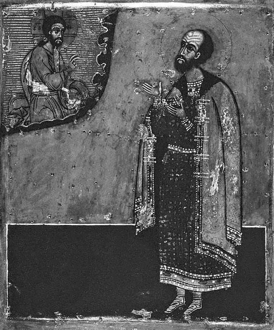 Святой Михаил Тверской на иконе XVII в Последнею чистою жертвой замученною - фото 59