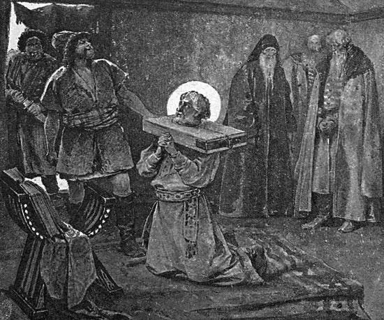Мучения Михаила Тверского в орде Георгий и Кавгадый остановились на площади - фото 61