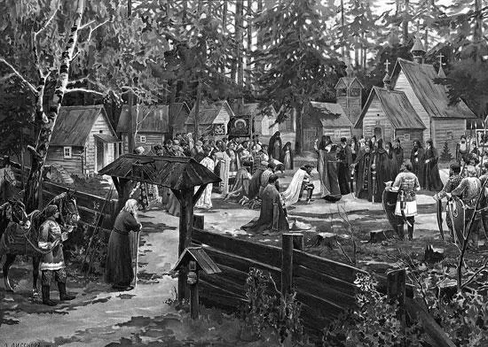 ТроицеСергиева лавра Благословение Димитрия 1907 г Худ Эрнст Лисснер Еще - фото 74