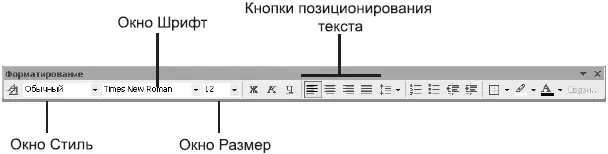 Рис 312Панель Форматирование Таблица 31Кнопки позиционирования текста - фото 66