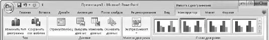 Рис 357Вкладка Конструктор для работы с диаграммами Выбираем в открывшемся - фото 433
