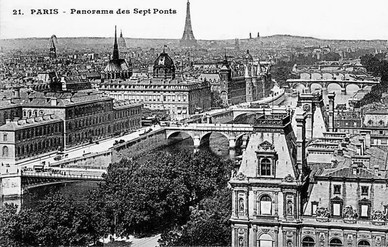 Панорама Парижа 1900е Сорбонна куда по меньшей мере теоретически направлялся - фото 27
