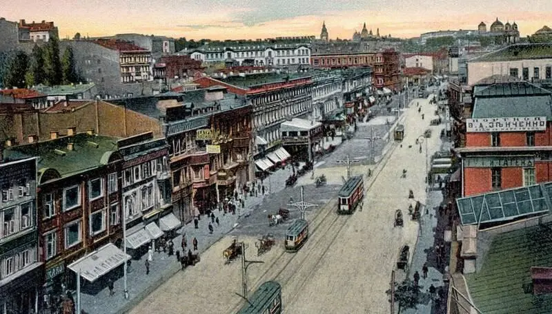 Киев Крещатик Открытка 1900е гг Париж Вид на Итальянский бульвар - фото 178