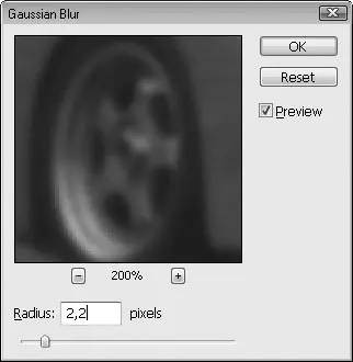 Рис 1446Настройки фильтра Gaussian Blur Размытие по Гауссу Теперь - фото 350