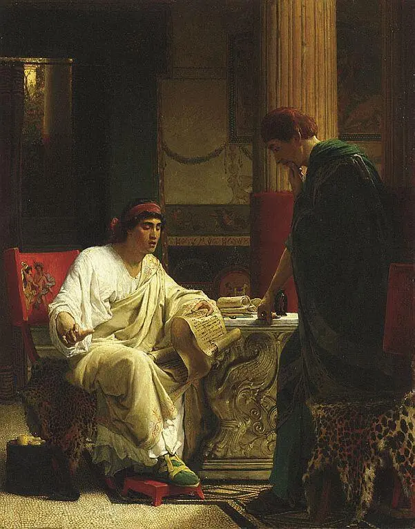 Веспасиан узнает от одного из своих генералов о взятии Иерусалима Титом - фото 117