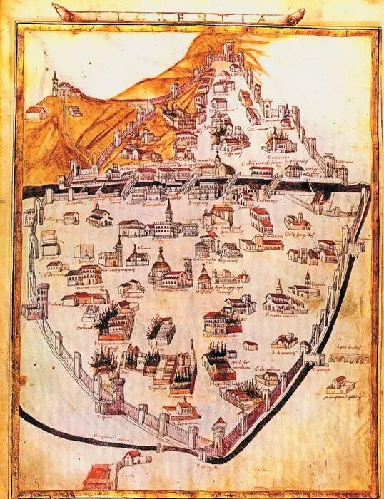 Карта Флоренции из атласа Cosmographia Claudii Ptolomaei Alexandrini - фото 96