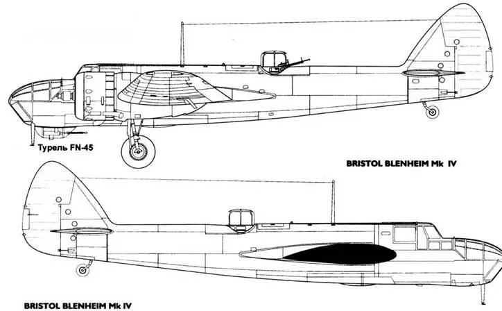 BRISTOL BLENHEIM Mk IV Доработки в ВВС Финляндии BRISTOL BLENHEIM Mk IV - фото 67