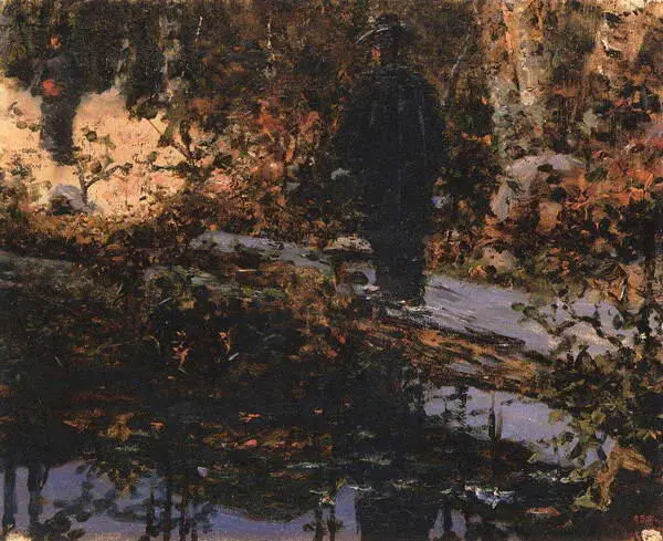 В парке 1903 г Художник успел начать только две картины на японские темы - фото 215