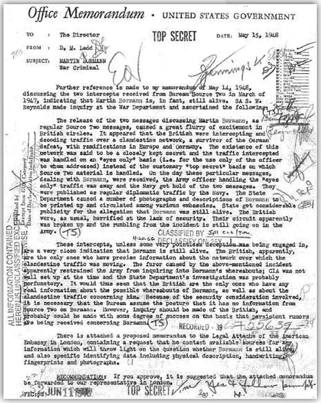 Доклад директору ФБР Гуверу от 15 мая 1948 г о послевоенном нацистском канале - фото 28