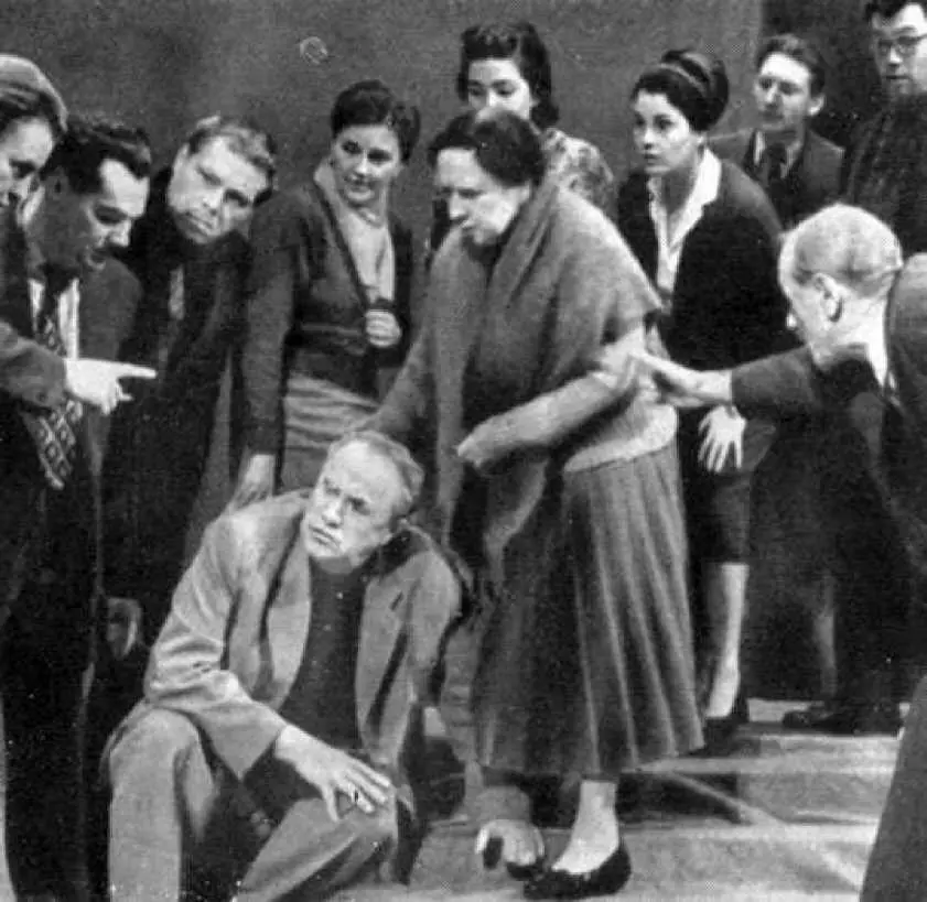 Весенний гром Д Зорина Художник Б Волков 1957 г На репетиции - фото 85