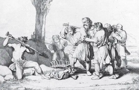 Кончина Олега Гравюра Ф А Бруни 1839 г Византийцы успели загородить - фото 14