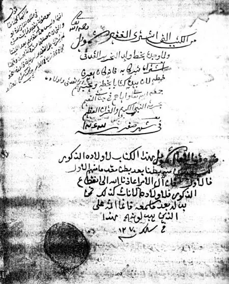 Рукопись по мусульманской догматике с подписями Шамиля о покупке в 1847 г и о - фото 50