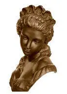 Художественное литье скульптура Лето или Женщина с гирляндой из роз на - фото 175