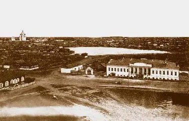 Каслинский завод Вид площади и пруда Фото конца XIX начала XX века Der - фото 176