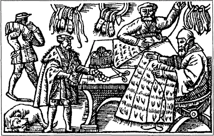 Рис 39 Торговля мехом Из книги Olaus Magnus Historia de gentibus - фото 40