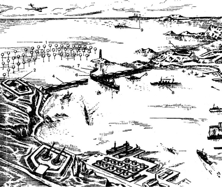 Рис 30 Военноморская база 1 минное заграждение 23 береговая - фото 64