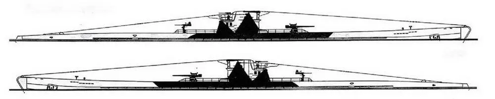 Варианты камуфляжа U 507 U 154 Мачта шнорхеля откидная мачта с приводным - фото 57