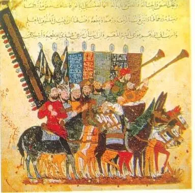 Яхья ибн Махмуд из Васита Миниатюра рукописи Макамы алХарири 1237 - фото 166