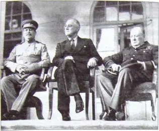 ИВ Сталин Ф Рузвельт и У Черчилль в Тегеране 1943 г 2 Предпринять - фото 14