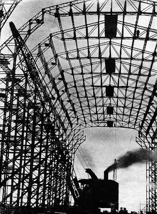 Монтаж металлического эллинга Металлический эллинг снимок 1935 г Фото из - фото 11