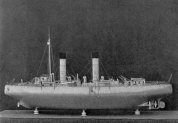 Фотография модели ледокола Ермак Вид кормовых винтов и руля Ермака В - фото 58
