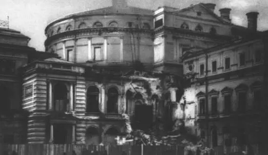 Разрушенное правое крыло Кировского Мариинского театра ЦГАКФФД СПб - фото 34