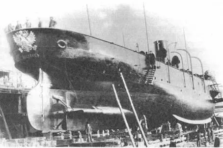 Канонерская лодка Кореец перед спуском на воду 7 июля 1886 г Работа - фото 18
