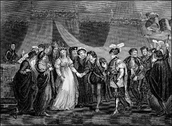 Катерину Валуа представляют Генри V Гравюра Томаса Стотарда Около 1830 года - фото 11