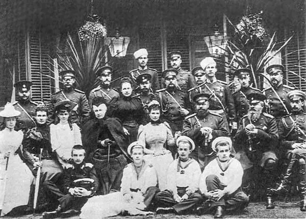 Александр III с семьей Ливадия 1893 г 17 апреля Барятинский очень - фото 17