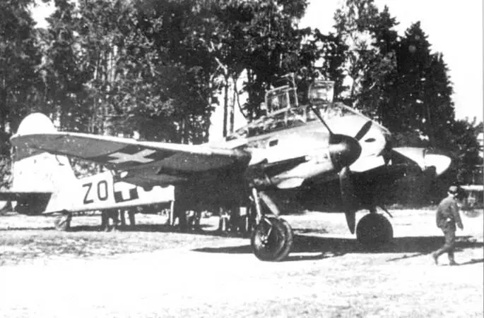 Свежепостроенный Me 210Са1 на нолевом аэродроме Серийное производство Ме210 - фото 64