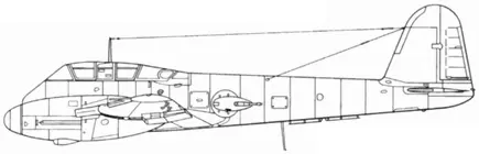 Me 210Ca1 Me 410A1 Идея немецкого многоцелевого самолета По - фото 8