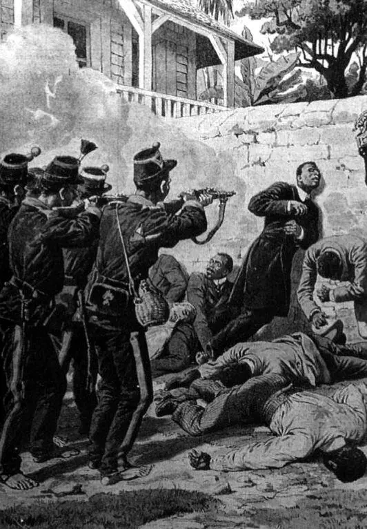 Казнь на Гаити в 1908 году Обложка Пти журналь Частн кол Напомним о - фото 256