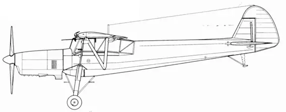 OKA38 Fieseler 156 E0 с гусеничным шасси Fieseler 156 D0 - фото 105