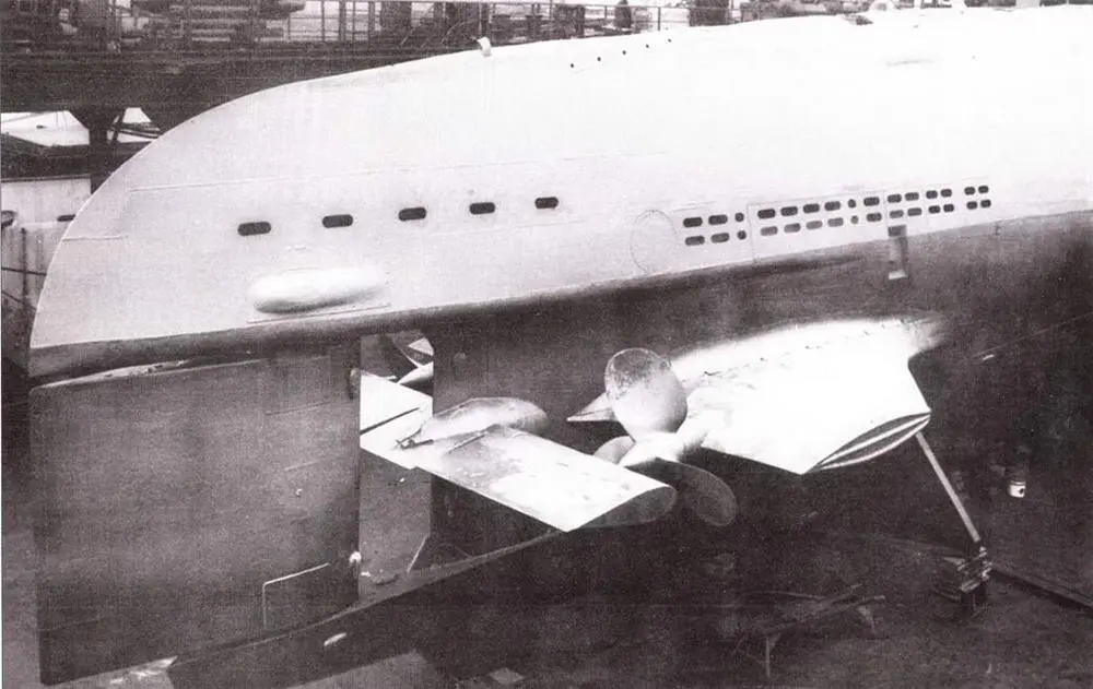 Вид на корму подлодки Вильгельм Бауер после её подготовки дли технического - фото 48