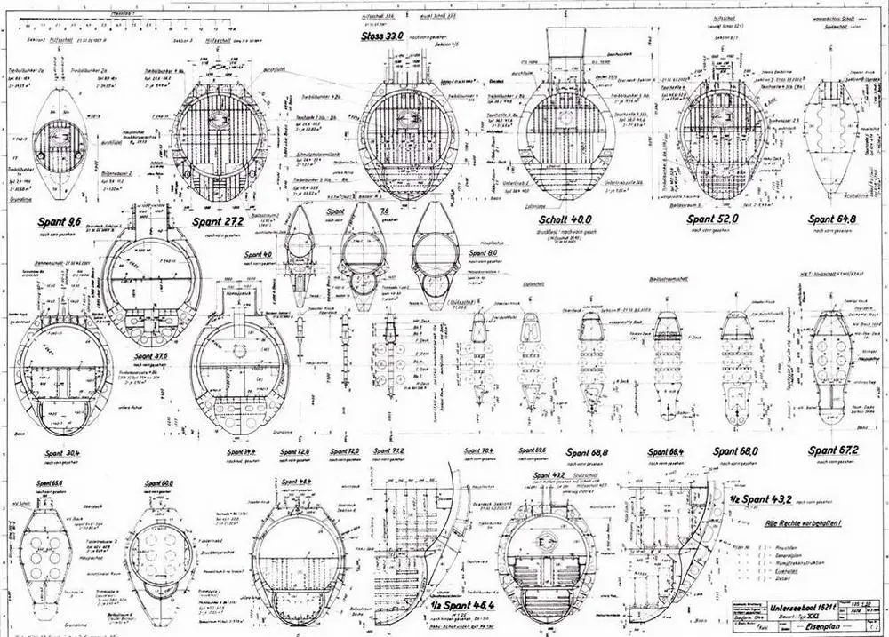 Германские субмарины Тип XXI Крупным планом - фото 58