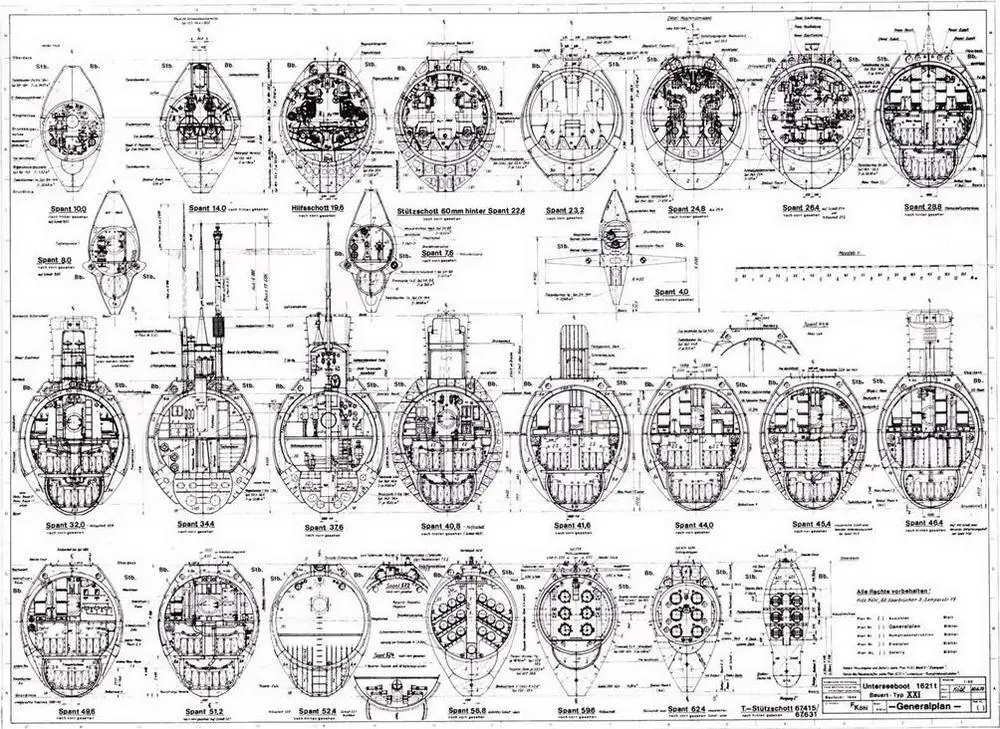 Германские субмарины Тип XXI Крупным планом - фото 59
