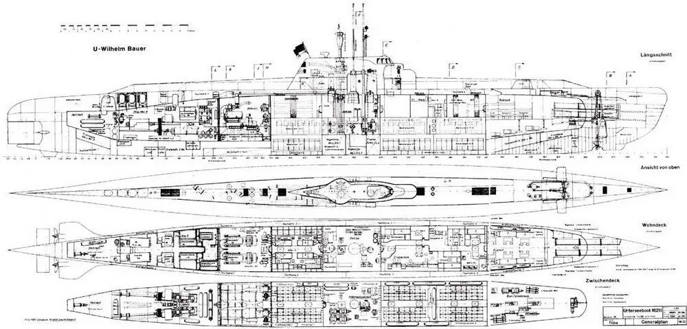 Германские субмарины Тип XXI Крупным планом - фото 60