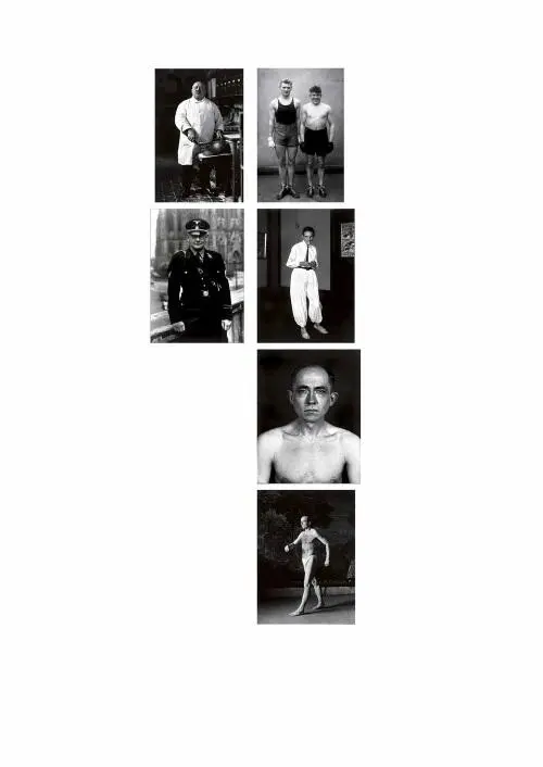 Август Зандер 1 Кондитер 1928 2 Боксеры 1929 3 Офицер СС 1937 4 Жена - фото 61