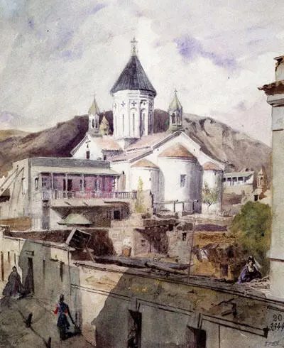 Г Г ГагаринВид Тифлиса Г Г ГагаринПортрет неизвестной Г Г Гагарин - фото 494