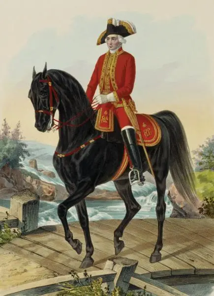 Оберофицер Конного полка 17421762 гг Раскрашенная гравюра Конференция - фото 70