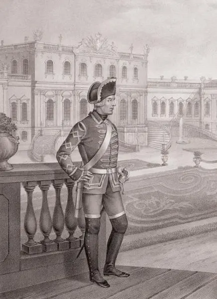 Флейщик лейбгвардии Преображенского полка 17631786 гг Гравюра 23 сентября - фото 80