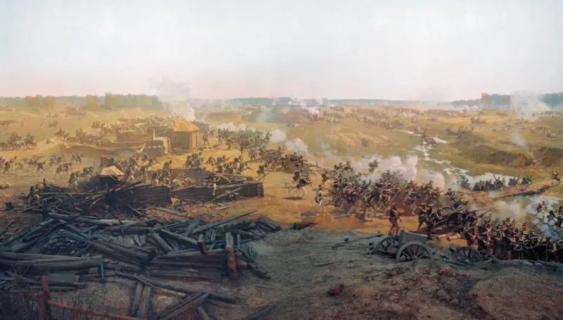 Панорама Бородинская битва Фрагмент Художник Ф А Рубо Цель этого - фото 180